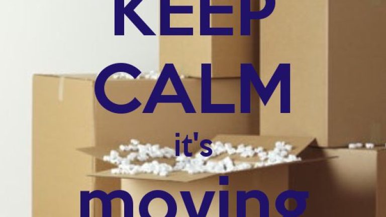 Keep calm it's moving day