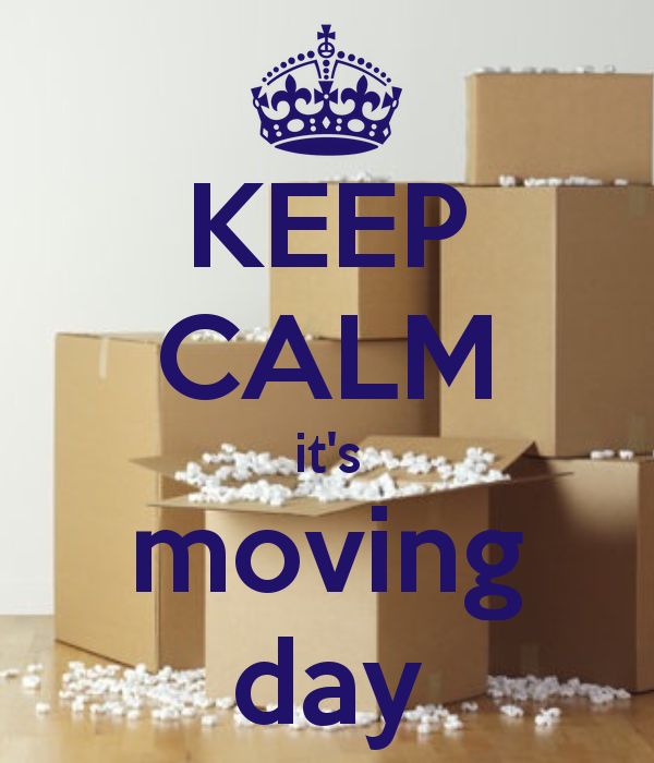 Keep calm it's moving day