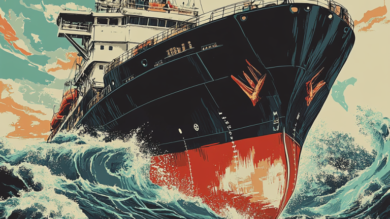 International freight ship